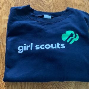 Girlscouts lightweight navy sweatshirt size large